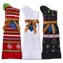 Copper Life 3pk Holiday OTC Socks