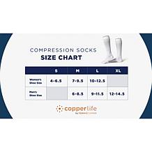 Copper Life 4-pack SnugStay Wide Knee-High Socks