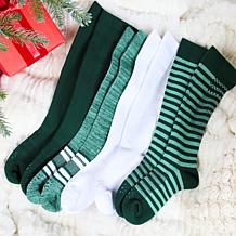 Copper Life 4-pack SnugStay Wide Knee-High Socks