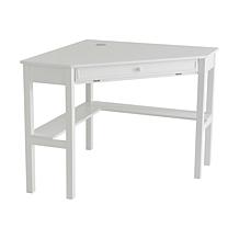 Corner Computer Desk - White