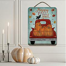 Courtside Market 12"x16" Happy Fall Hanging Sign