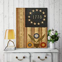 Courtside Market 1776 Country Flag 20" x 24" Canvas Wall Art