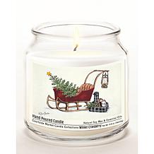 Courtside Market Believe Wax Candle in Glass Jar with Silver Lid