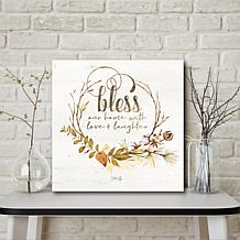 Courtside Market Bless This Home 16"x16" Canvas Wall Art