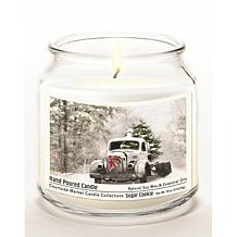 Courtside Market Candle w/ Essential Oils + Lid- Snowy Christmas Truck
