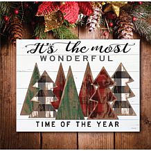 Courtside Market Canvas Wall Art-Wonderful Time Of The Year, 12" X 18"