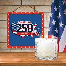 Courtside Market Celebrate 250 13.5oz Citronella Candle & Artboard Set