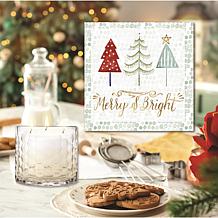 Courtside Market Christmas Chalet Artboard & 13.5 oz. 3-Wick Candle