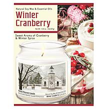 Courtside Market Christmas Chapel Infused Wax Candle with Silver Lid