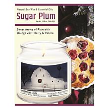 Courtside Market Christmas Night  Candle Glass Jar with Silver Lid