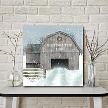Courtside Market Christmas Tree Farm 30x30 Canvas Wall Art