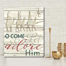 Courtside Market Come & Adore Him 30x40 Canvas Wall Art