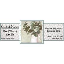 Courtside Market Eucalyptus Circular Candle Glass - 9.6 oz.