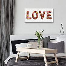 Courtside Market Flower Power Canvas Wall Art - 24" x 48"