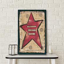 Courtside Market Gratitude Star 12" x 18" Canvas Wall Art
