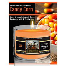 Courtside Market Halloween Harvest Crow Candy Corn Soy Wax Candle