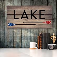 Courtside Market Lake House Canvas Wall Art - 24" x 48"