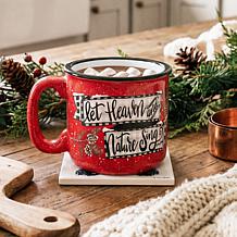Courtside Market Let Heaven and Nature Sing Mug and Coaster Set