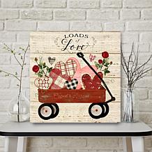Courtside Market Loads of Love 16x16 Canvas Wall Art