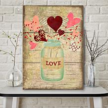 Courtside Market Love Jar 18x26 Canvas Wall Art
