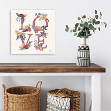Courtside Market Love Letters VII 16x16 Canvas Wall Art