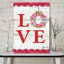 Courtside Market Love Valentine 12x18 Canvas Wall Art