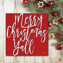 Courtside Market Merry Christmas Y'all 30x30 Canvas Wall Art