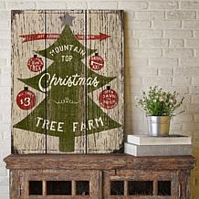 Courtside Market Mountaintop Christmas 16x20 Canvas Wall Art