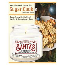 Courtside Market Santa's Workshop Infused Wax Candle with Silver Lid