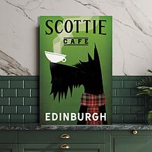 Courtside Market Scottie Cafe 12x18 Gallery-Wrapped Canvas