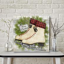 Courtside Market Skates 30x30 Canvas Wall Art