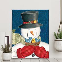 Courtside Market Snowman II 30x40 Canvas Wall Art