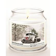 Courtside Market Snowy Christmas Truck Wax Candle with Silver Lid