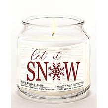Courtside Market Soy Candle w/ Essential Oils + Glass Lid- Let it Snow
