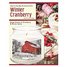 Courtside Market Soy Candle w/ Essential Oils + Lid - Snow At The Farm