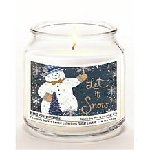 Courtside Market Soy Candle with Essential Oils + Lid - Let It Snow