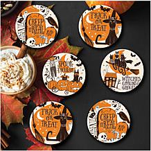 Courtside Market Spooktacular 4" x 4" Coaster Set