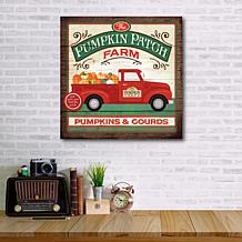 Courtside Market The Pumpkin Patch Farm 14"x14" Board Art