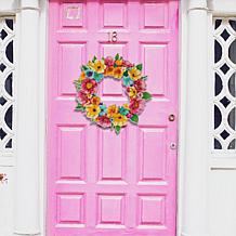 Craft Buddy Crystal Art 14.5" Spring Wreath Kit