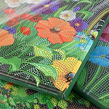 Craft Buddy Crystal Art Bicycle Garden Canvas Triptych