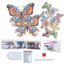 Craft Buddy Crystal Art Butterfly Wind Chime Kit