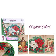 Craft Buddy Crystal Art Canvas Triptych - Christmas Glow