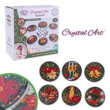 Craft Buddy Crystal Art Christmas 6-piece Coaster Set