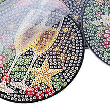 Craft Buddy Crystal Art Christmas 6-piece Coaster Set