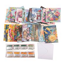 Craft Buddy Crystal Art Christmas and Every Day Card-Making Kit