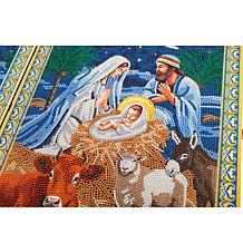 Craft Buddy Crystal Art Hinged Triptych Nativity Scene