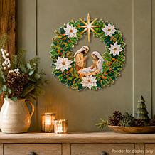 Craft Buddy Crystal Art Nativity Wreath - Oh Holy Night