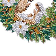 Craft Buddy Crystal Art Nativity Wreath - Oh Holy Night