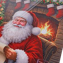 Craft Buddy Crystal Art Santa Claus Canvas Kit 