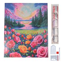Craft Buddy Crystal Art Set of 2 Framed Canvas Kits
